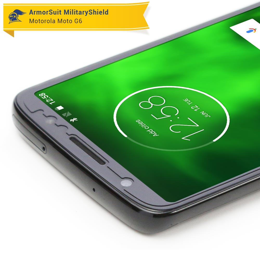 [2 Pack] Motorola Moto G6 Case Friendly Screen Protector