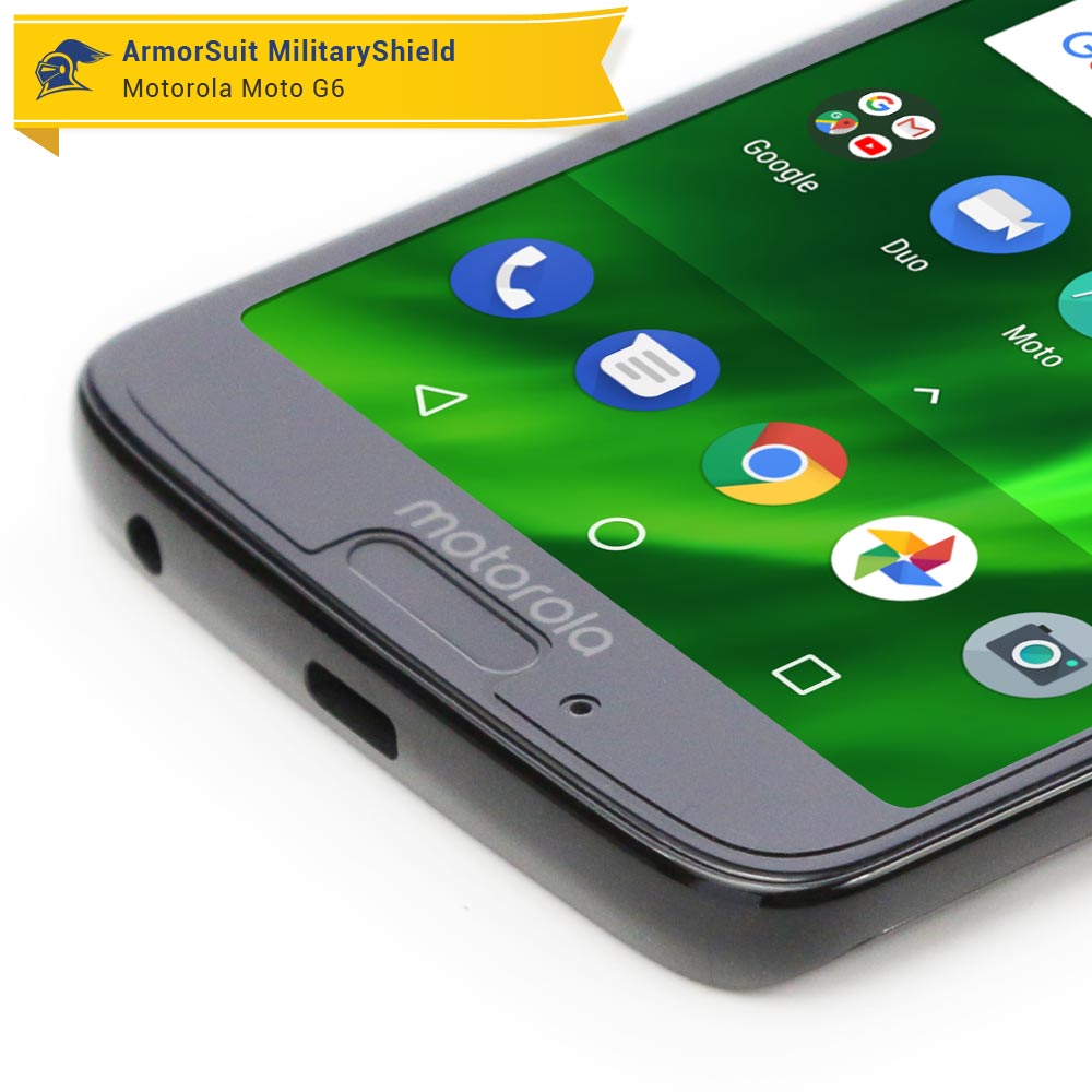 [2 Pack] Motorola Moto G6 Case Friendly Screen Protector