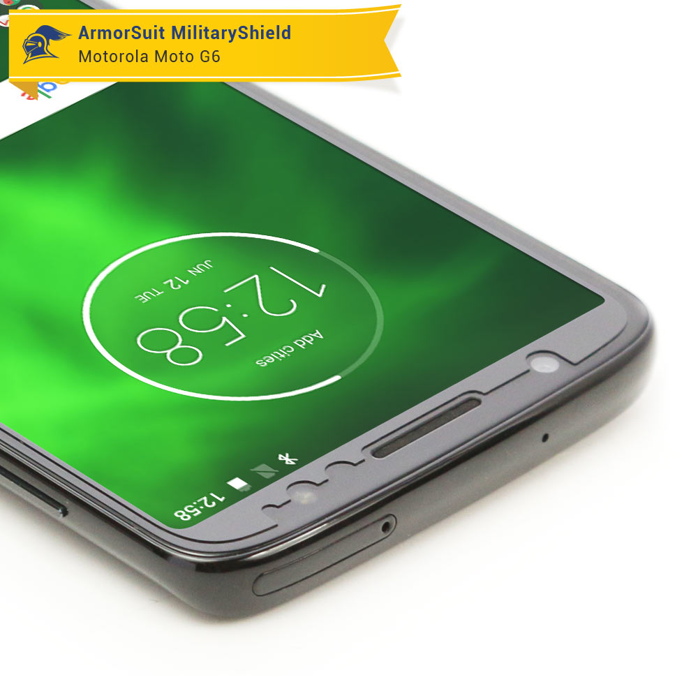 [2 Pack] Motorola Moto G6 Matte Case Friendly Screen Protector