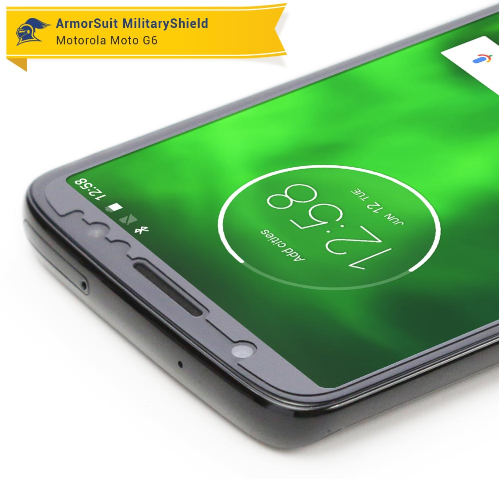 [2 Pack] Motorola Moto G6 Matte Case Friendly Screen Protector