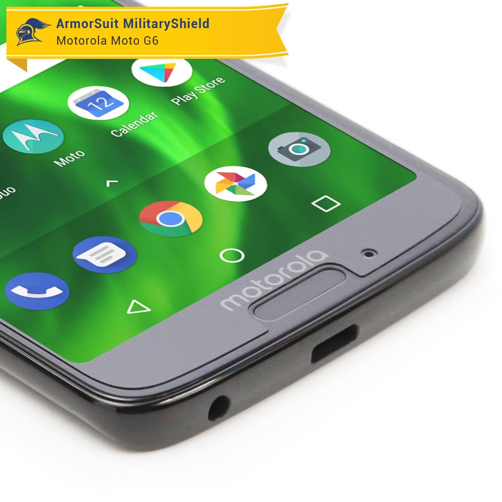 [2 Pack] Motorola Moto G6 Matte Case Friendly Screen Protector