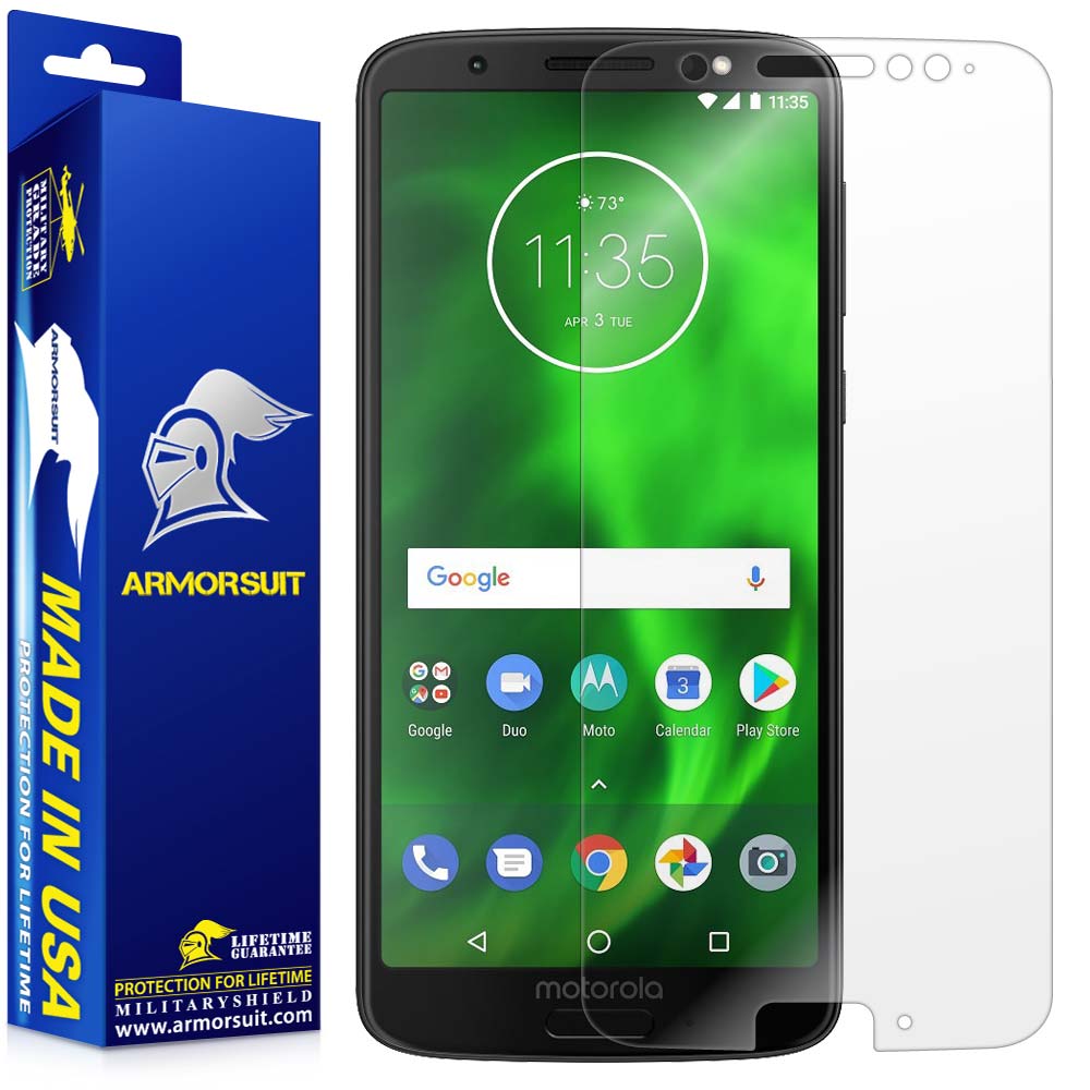 [2 Pack] Motorola Moto G6 Plus Matte Case Friendly Screen Protector