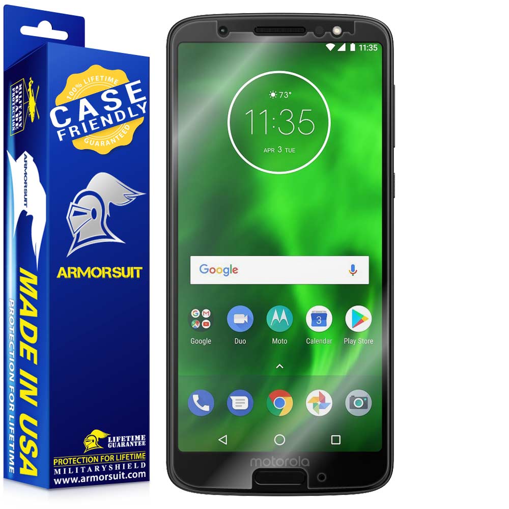 [2 Pack] Motorola Moto G6 Case Friendly Screen Protector