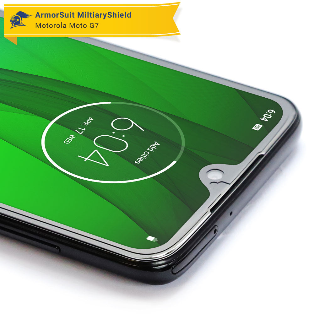 [2 Pack] Motorola Moto G7 Case Friendly Screen Protector