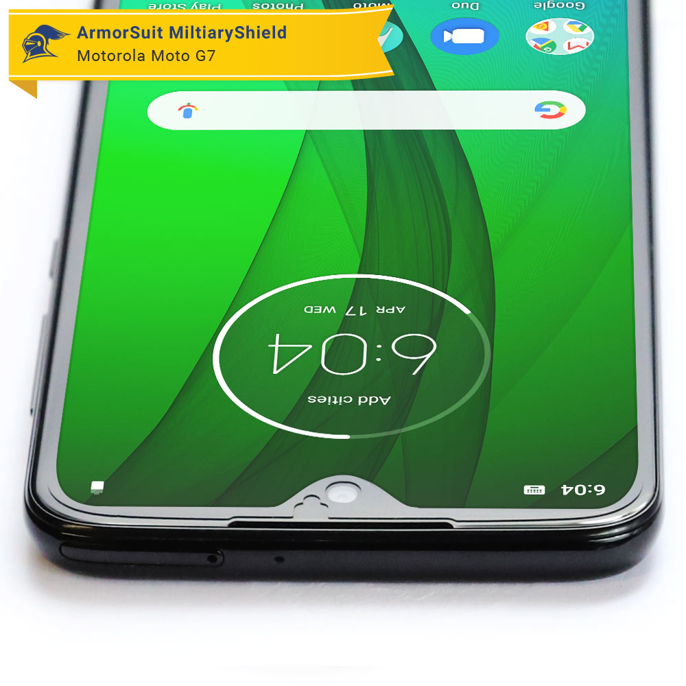 [2 Pack] Motorola Moto G7 Case Friendly Screen Protector
