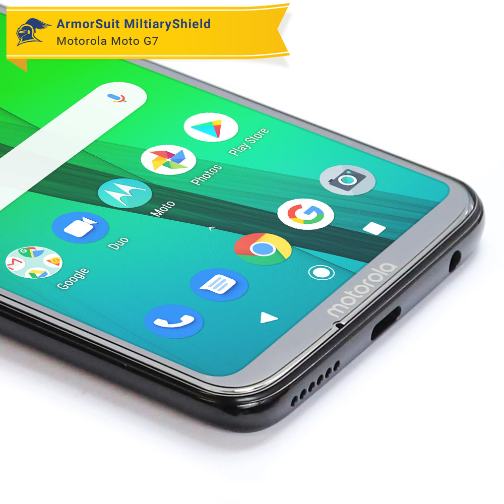 [2 Pack] Motorola Moto G7 Case Friendly Screen Protector
