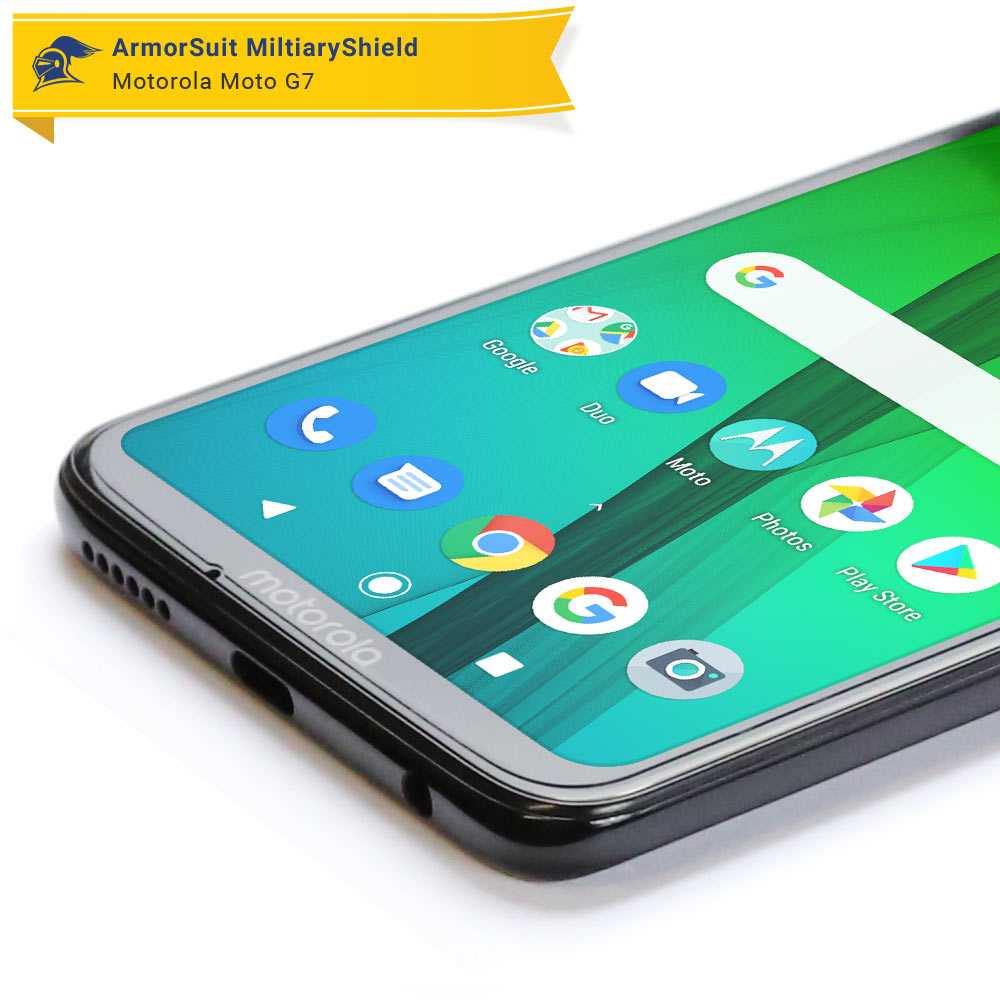 [2 Pack] Motorola Moto G7 Case Friendly Screen Protector