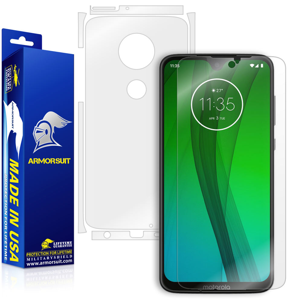 Motorola Moto G7 Screen Protector + Full Body Skin Protector