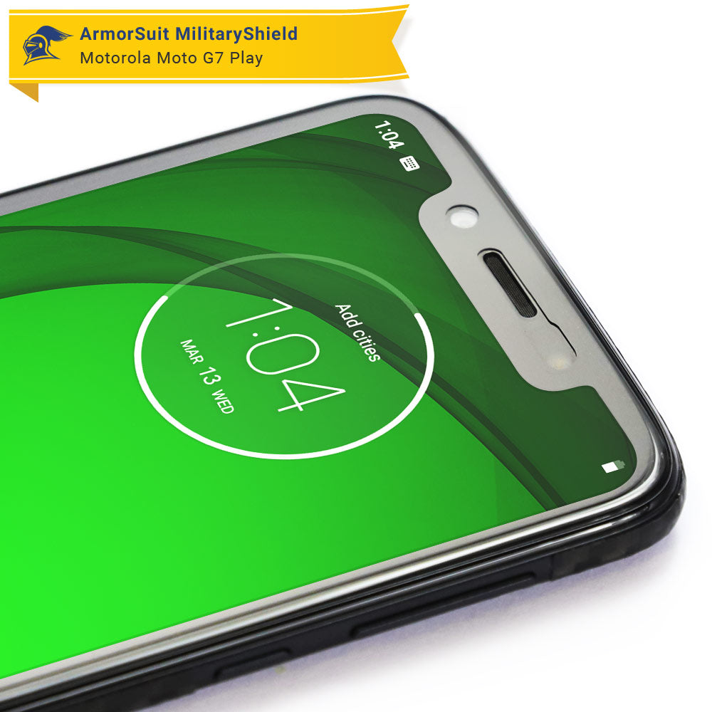 [2 Pack] Motorola Moto G7 Play Case Friendly Screen Protector