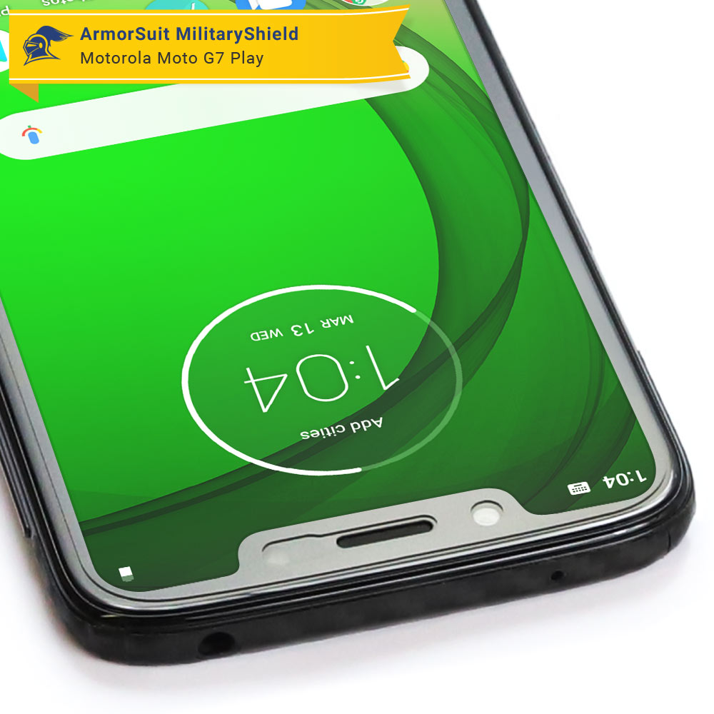 [2 Pack] Motorola Moto G7 Play Case Friendly Screen Protector