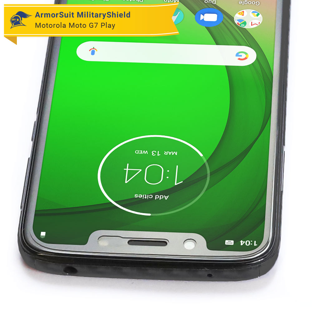 [2 Pack] Motorola Moto G7 Play Case Friendly Screen Protector