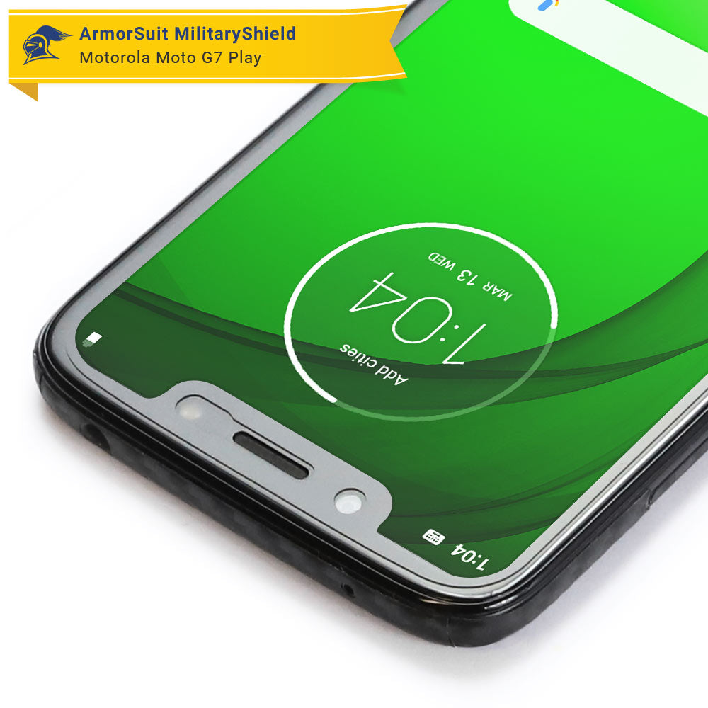 [2 Pack] Motorola Moto G7 Play Case Friendly Screen Protector