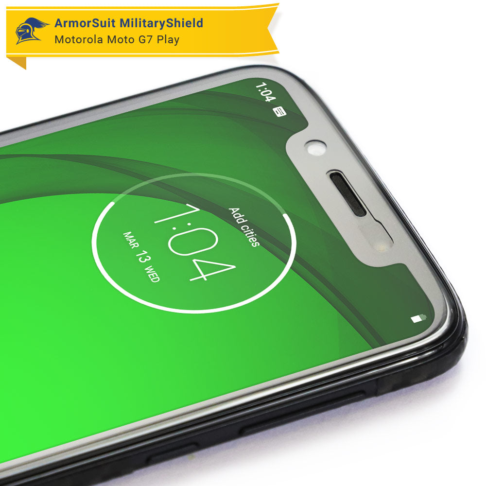 [2 Pack] Motorola Moto G7 Play Matte Case Friendly Screen Protector