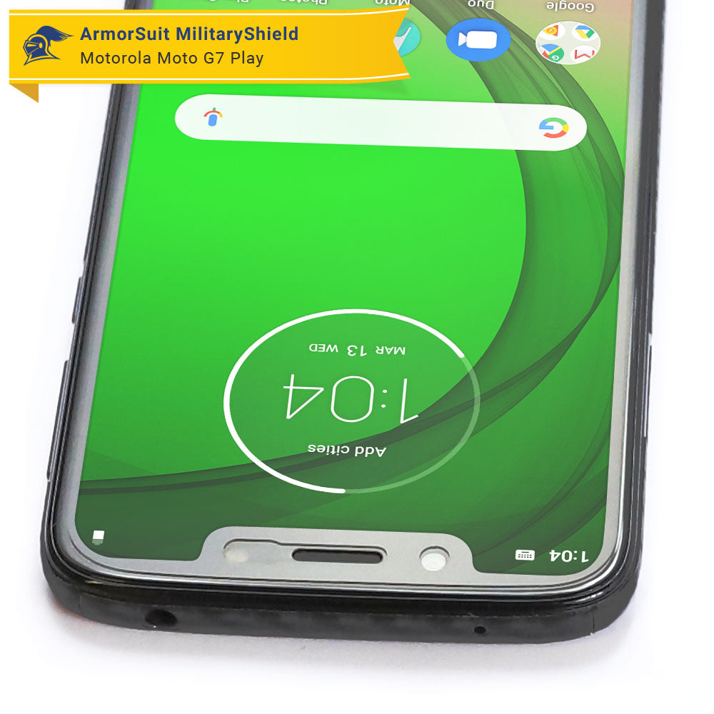 [2 Pack] Motorola Moto G7 Play Matte Case Friendly Screen Protector