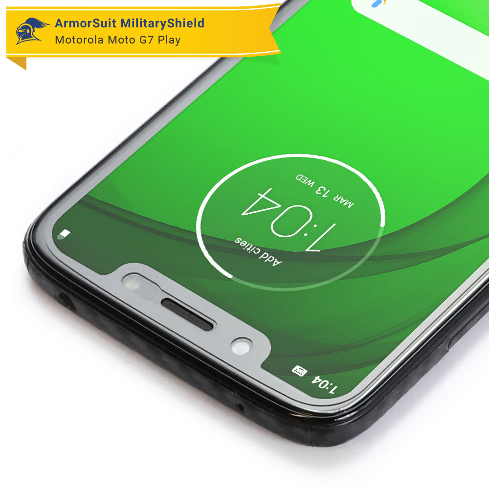 [2 Pack] Motorola Moto G7 Play Matte Case Friendly Screen Protector