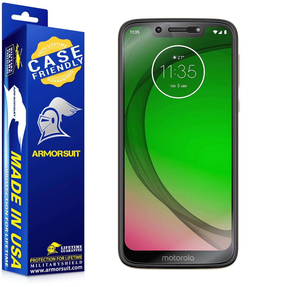 [2 Pack] Motorola Moto G7 Play Case Friendly Screen Protector