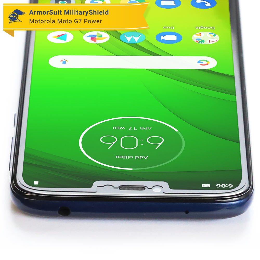 [2 Pack] Motorola Moto G7 Power Case Friendly Screen Protector