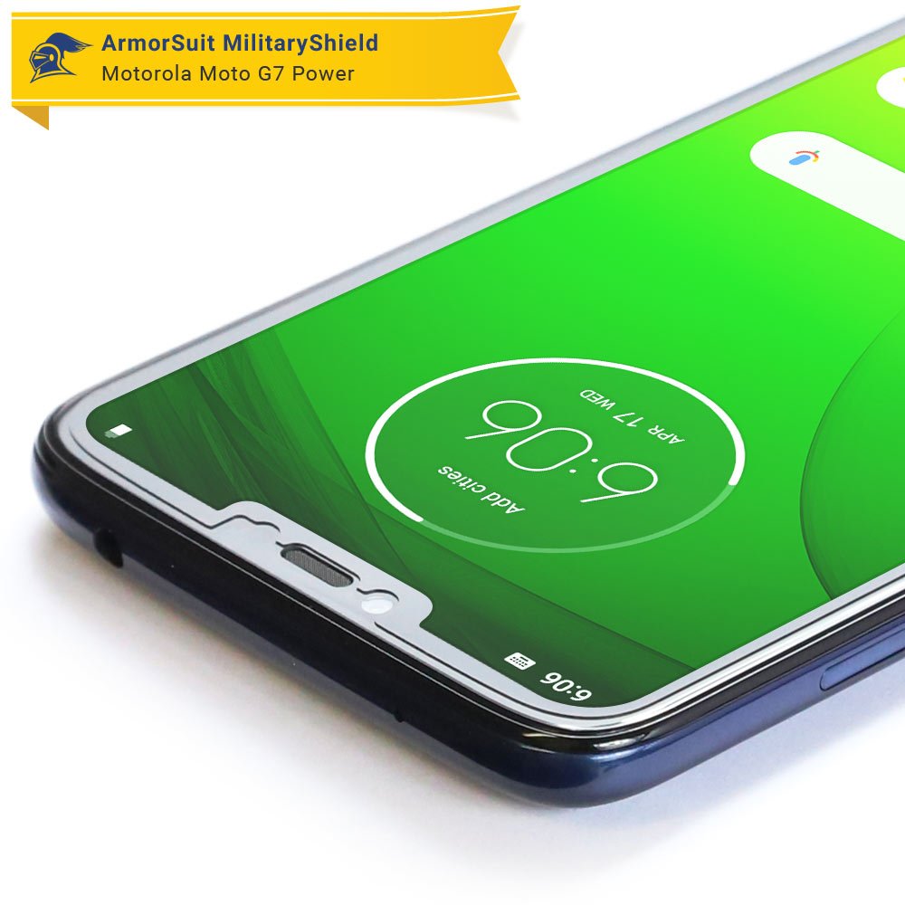 [2 Pack] Motorola Moto G7 Power Case Friendly Screen Protector