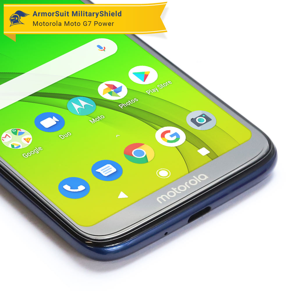 [2 Pack] Motorola Moto G7 Power Case Friendly Screen Protector