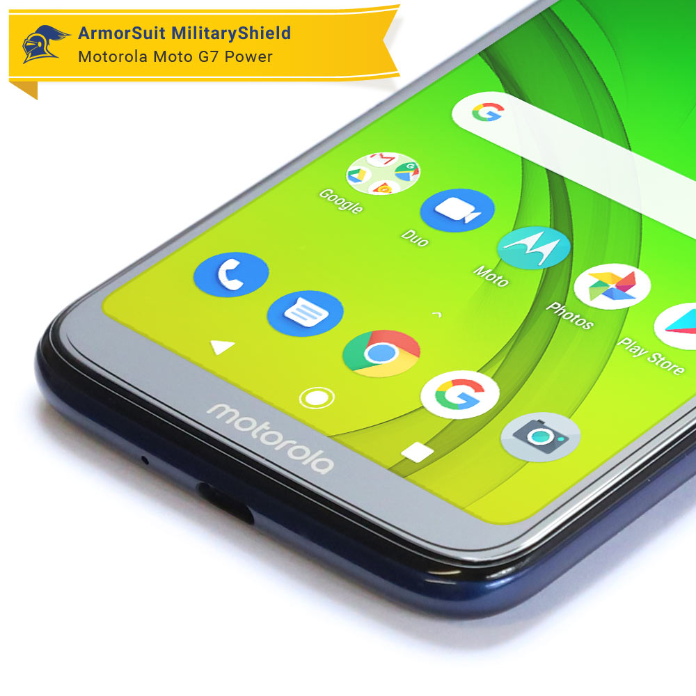 [2 Pack] Motorola Moto G7 Power Case Friendly Screen Protector