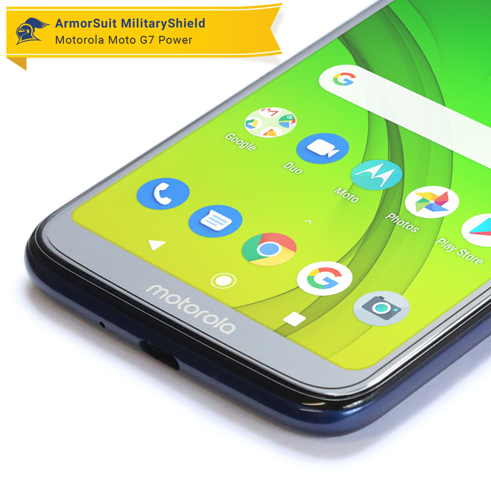 [2 Pack] Motorola Moto G7 Power Matte Case Friendly Screen Protector