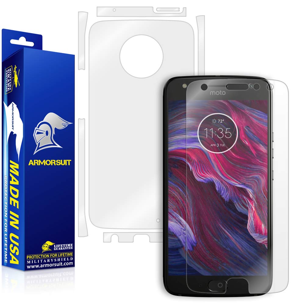 Motorola Moto X4 Screen Protector + Full Body Skin Protector