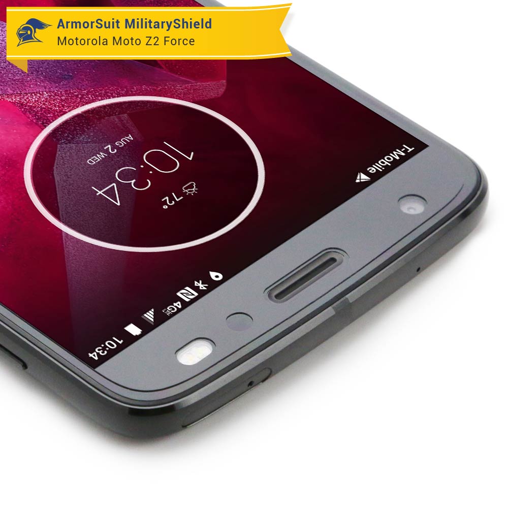 [2 Pack] Motorola Moto Z2 Force Case-Friendly Screen Protector