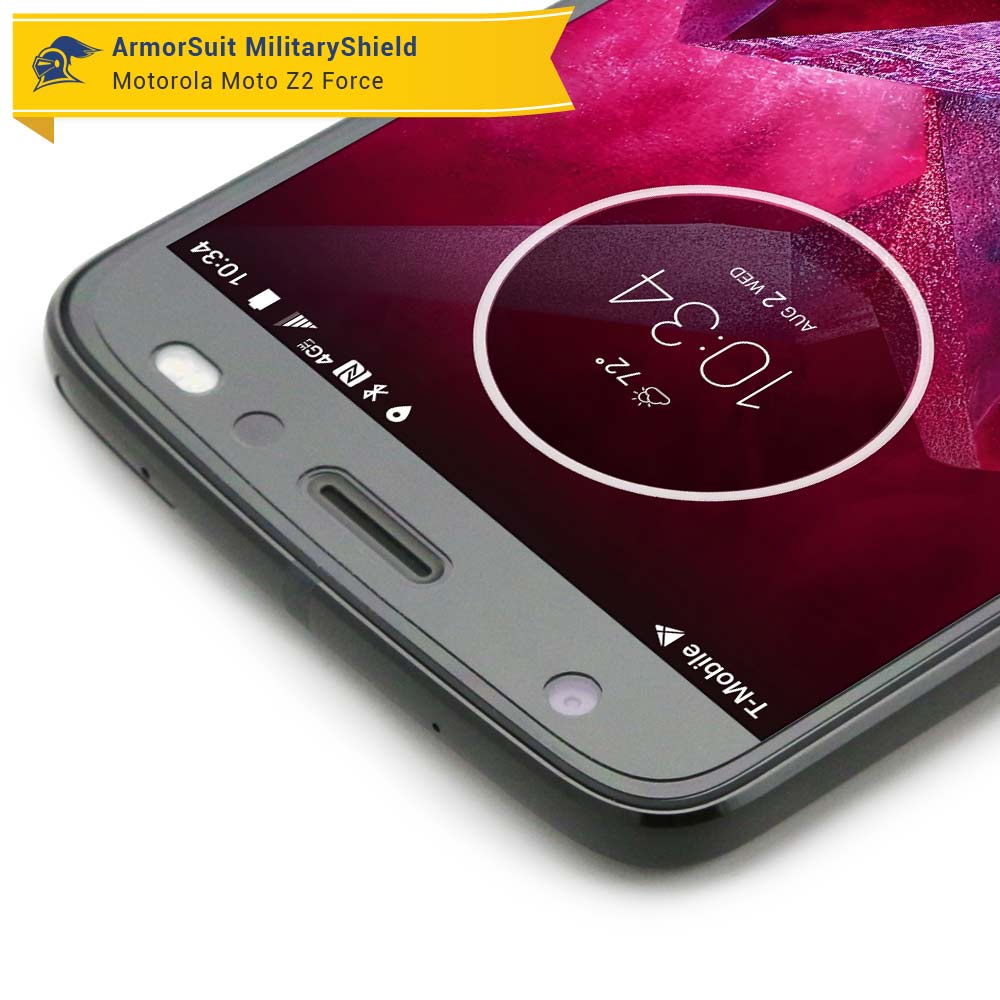 [2 Pack] Motorola Moto Z2 Force Case-Friendly Screen Protector
