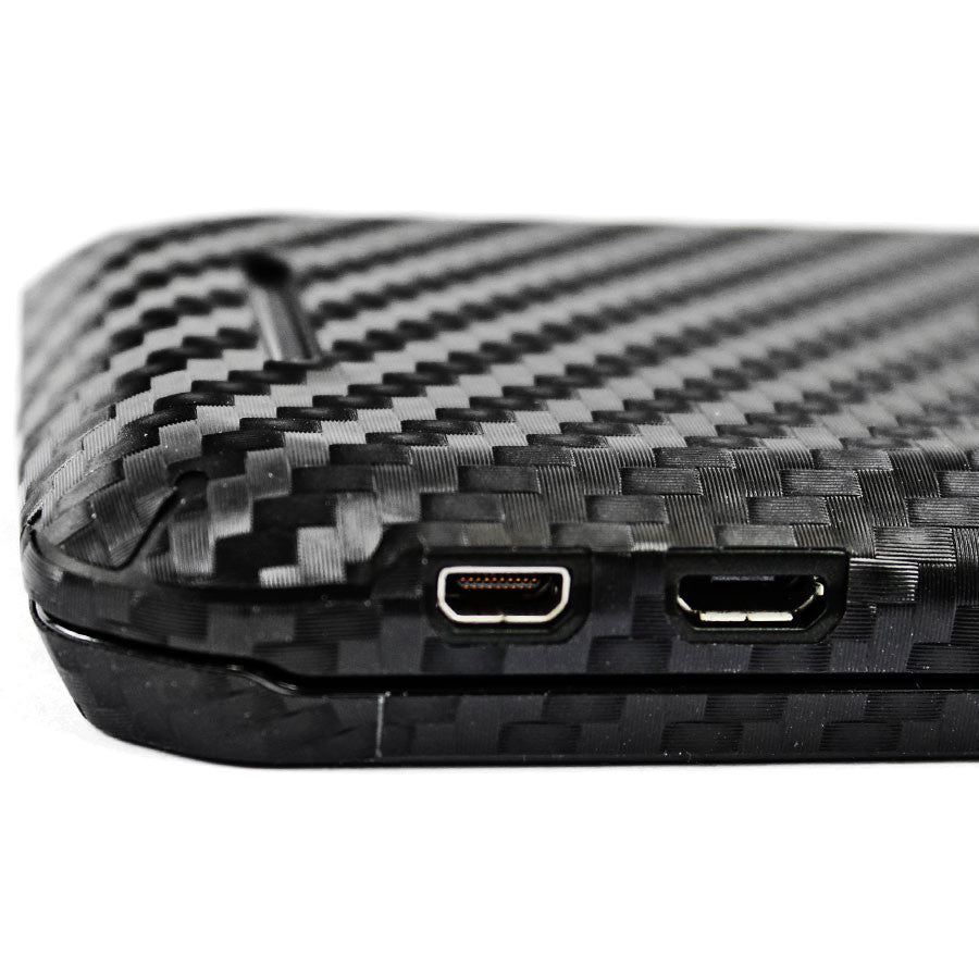 Motorola Photon Q 4G LTE Screen Protector + Black Carbon Fiber Skin Protector