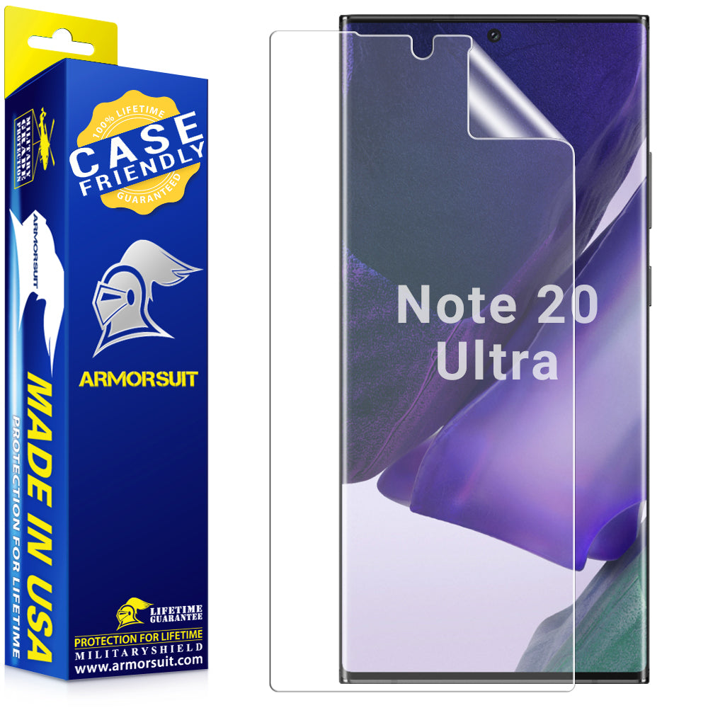 [2-Pack] Samsung Galaxy Note 20 Ultra Matte Case-Friendly Screen Protector