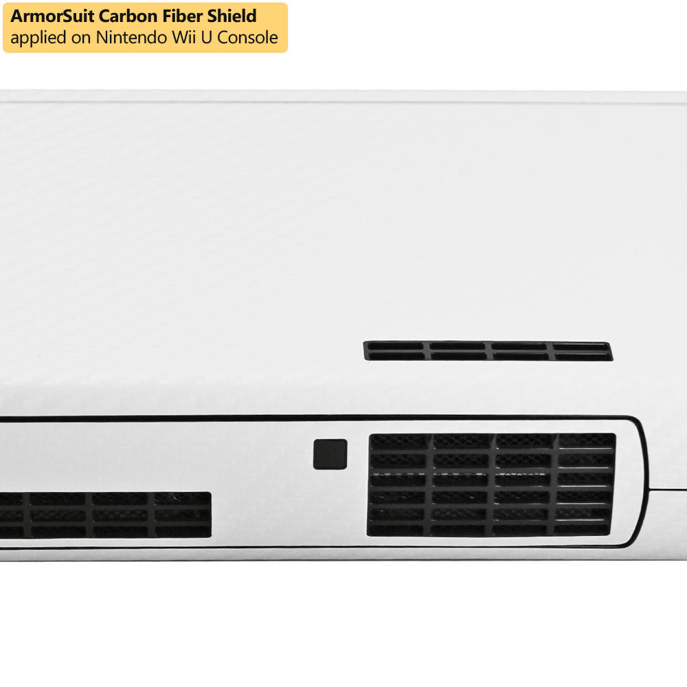 Nintendo Wii U Console White Carbon Fiber Film Protector