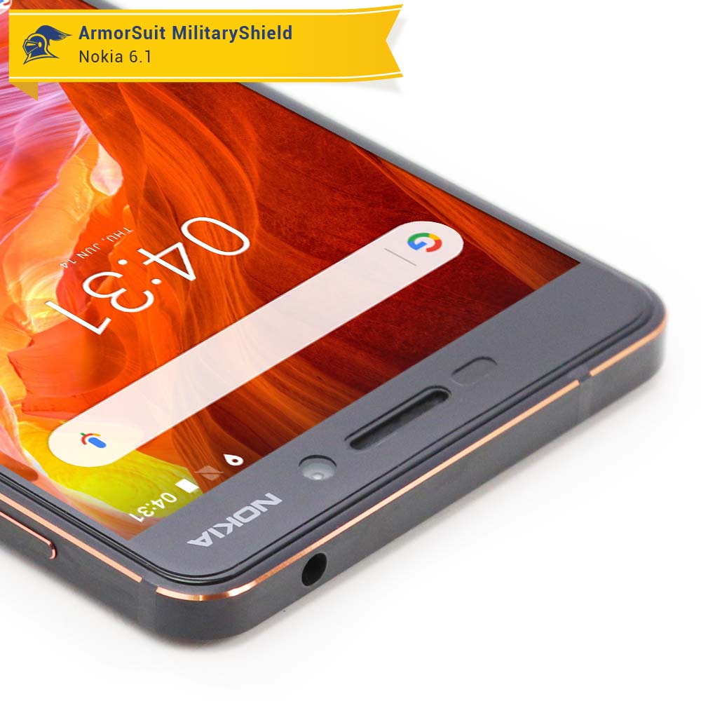 [2 Pack] Nokia 6.1 Clear Screen Protector