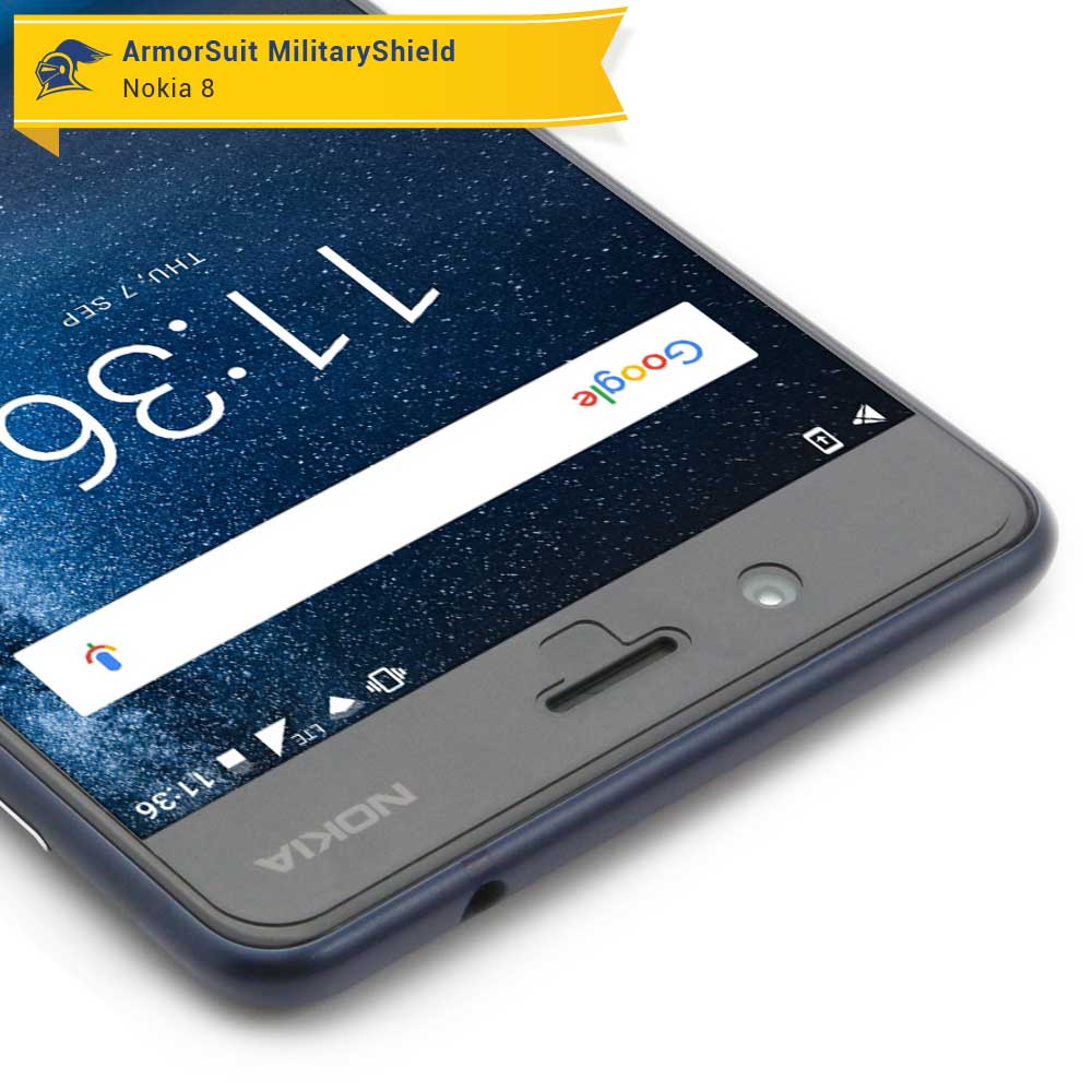 [2 Pack] Nokia 8 Case-Friendly Screen Protector