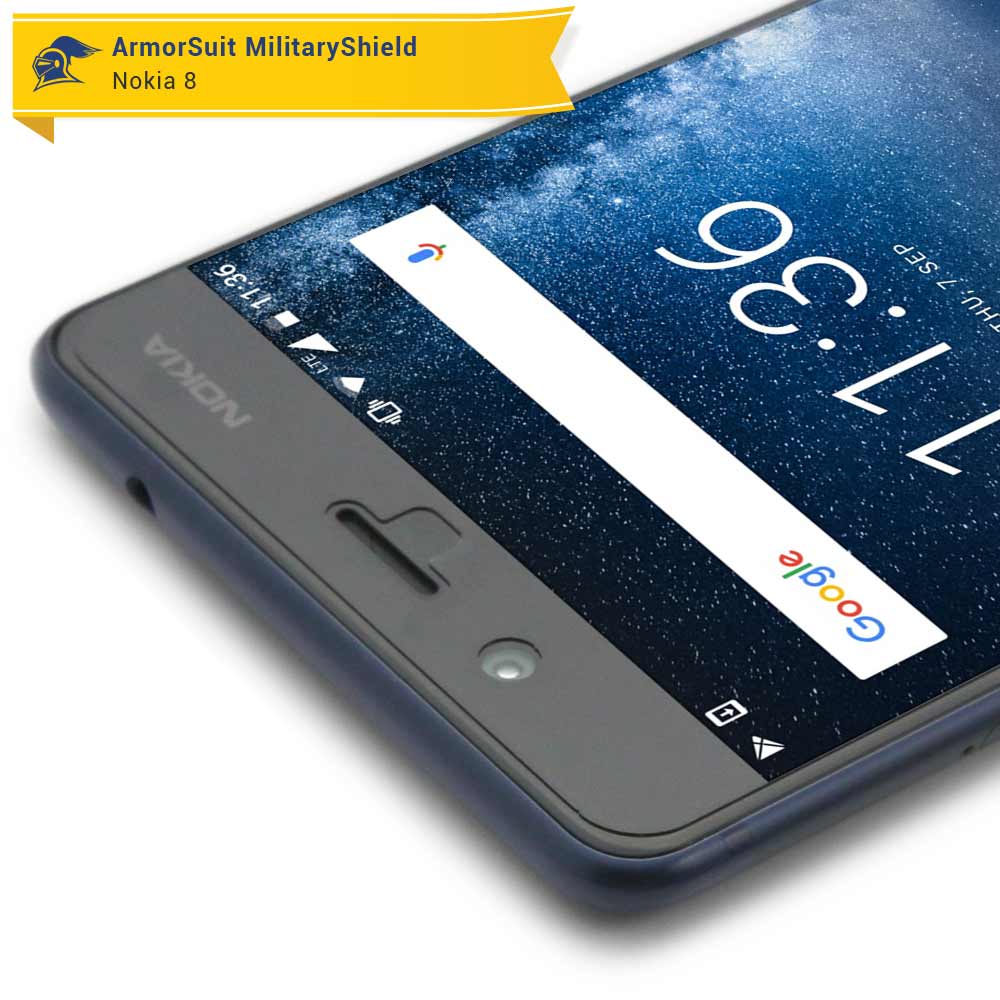 [2 Pack] Nokia 8 Case-Friendly Screen Protector