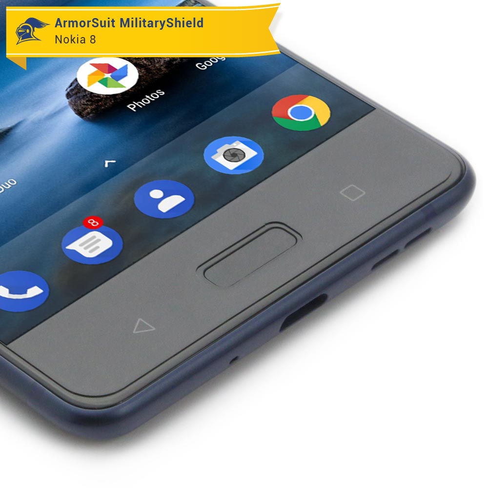 [2 Pack] Nokia 8 Case-Friendly Screen Protector