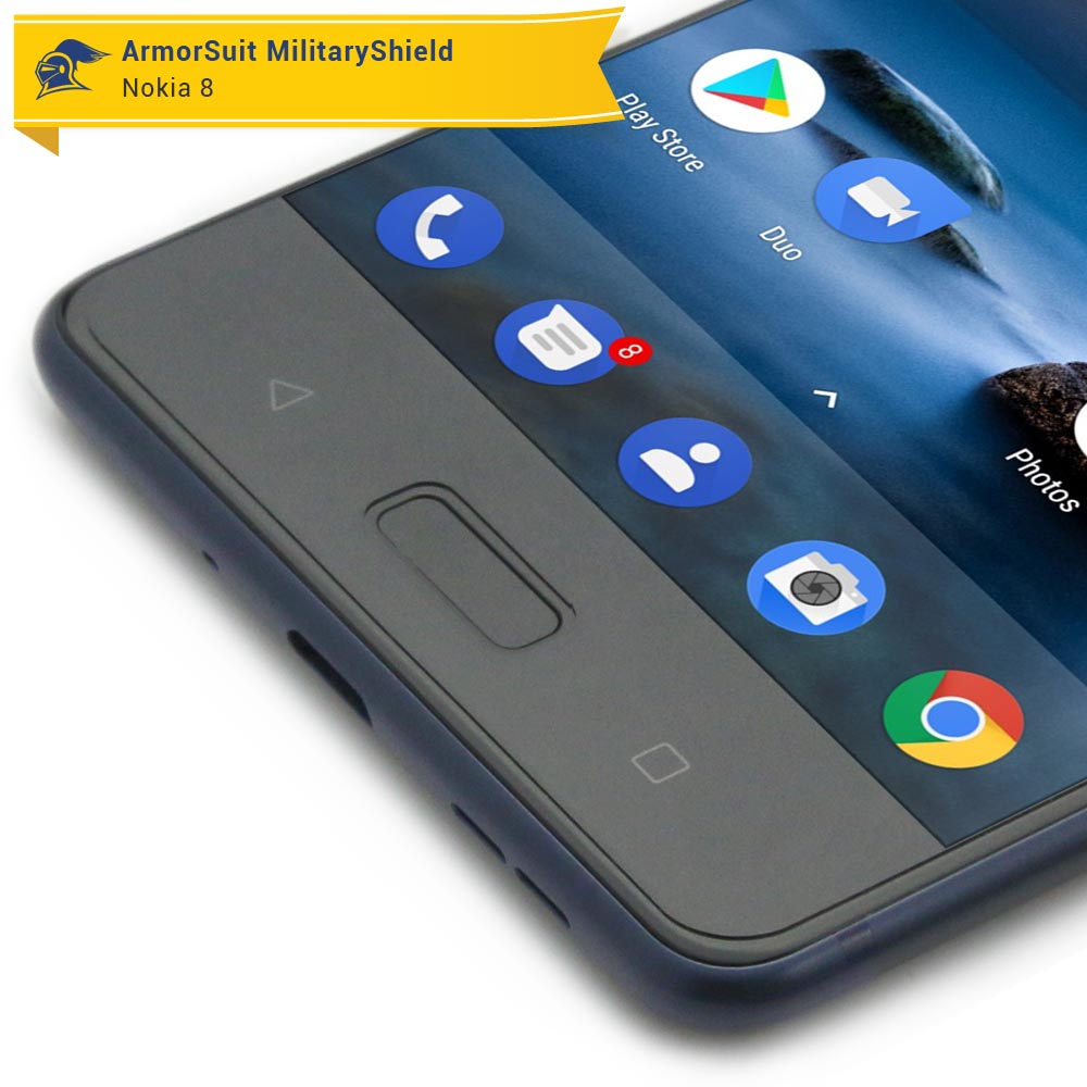 [2 Pack] Nokia 8 Case-Friendly Screen Protector