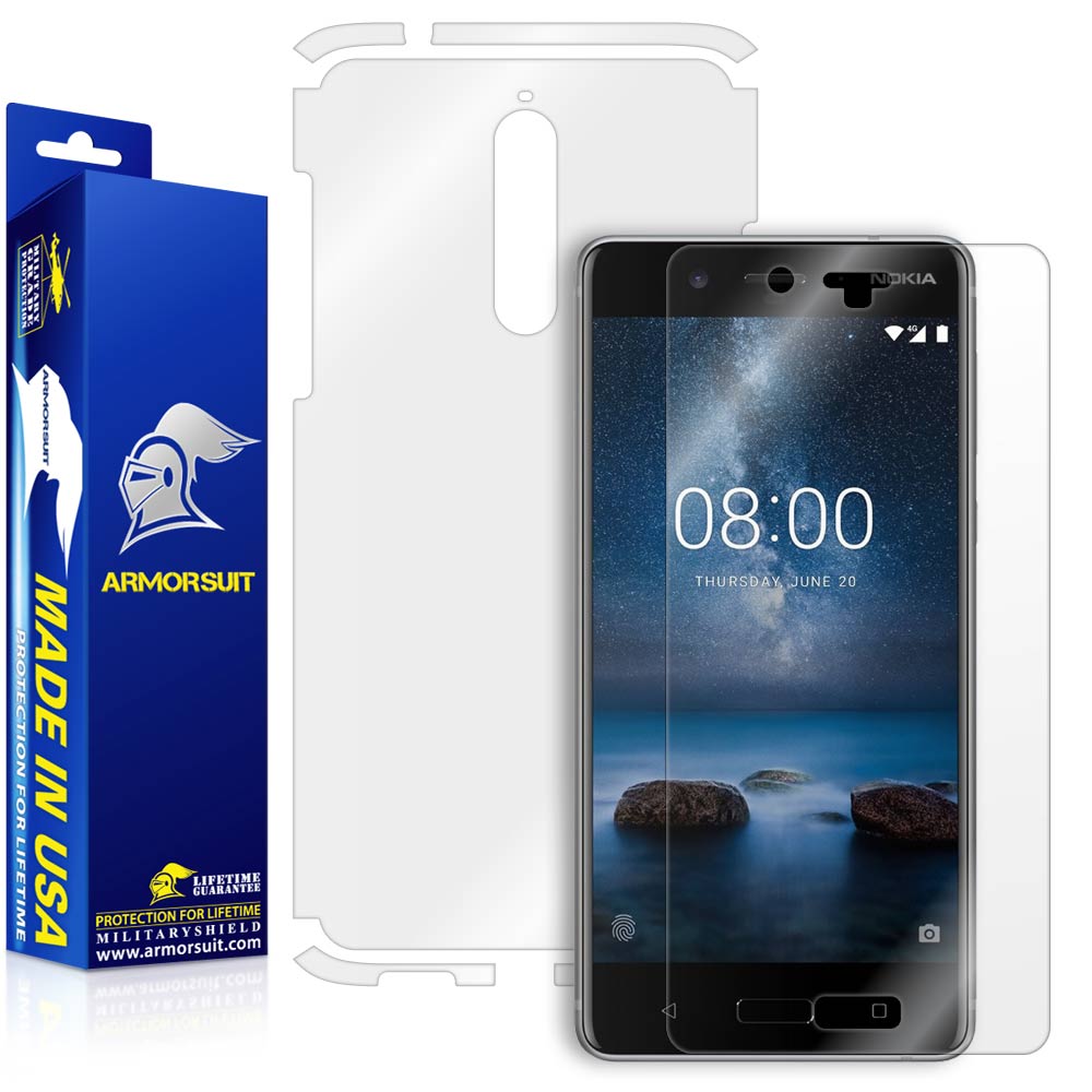 Nokia 8 Screen Protector + Full Body Skin