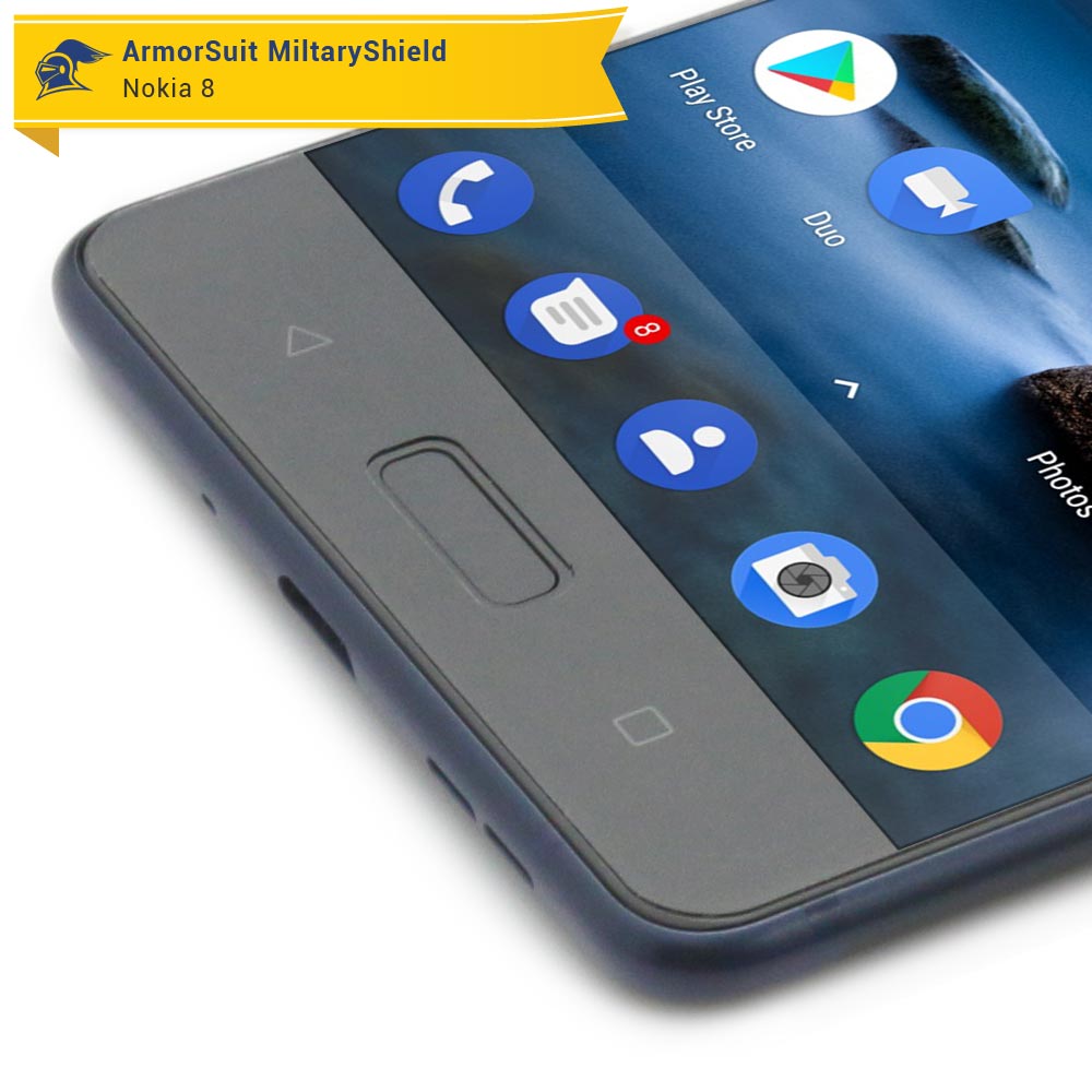 [2 Pack] Nokia 8 Clear Screen Protector