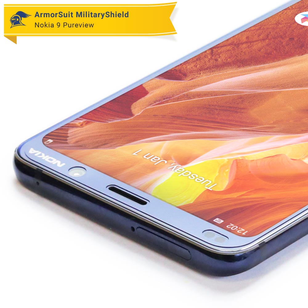 [2 Pack] Nokia 9 Pureview Case-Friendly Screen Protector