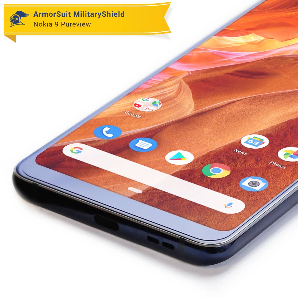 [2 Pack] Nokia 9 Pureview Case-Friendly Screen Protector