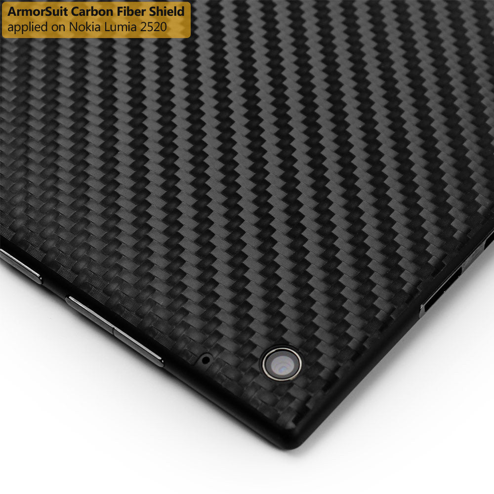 Nokia Lumia 2520 Tablet Screen Protector + Black Carbon Fiber Film Protector