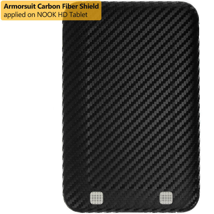Barnes & Noble NOOK HD 7" Screen Protector + Black Carbon Fiber Film