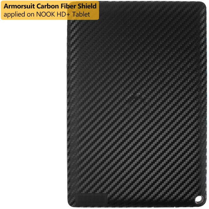 Barnes & Noble NOOK HD+ Screen Protector + Black Carbon Fiber Film