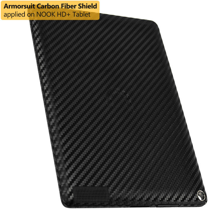 Barnes & Noble NOOK HD+ Screen Protector + Black Carbon Fiber Film