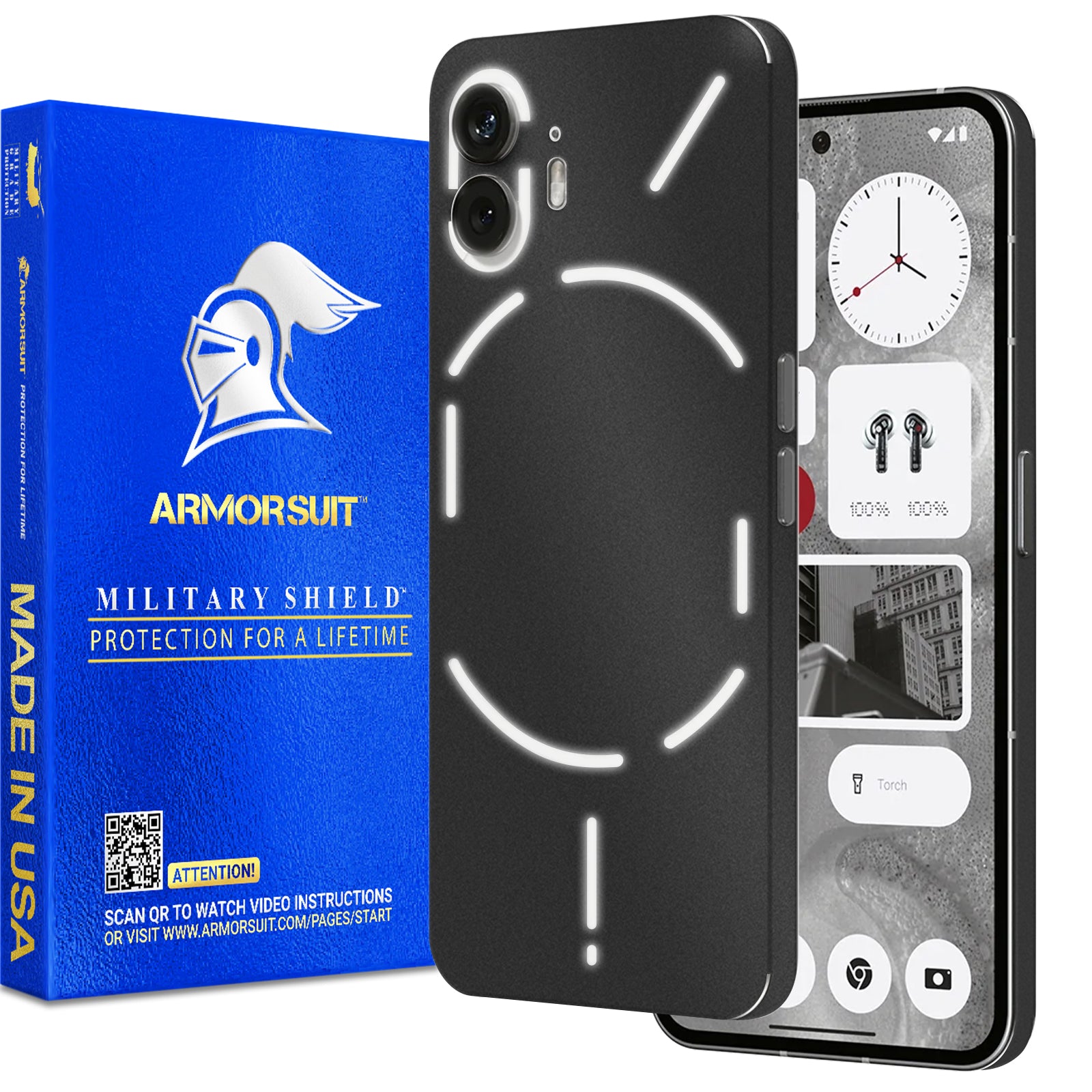 ArmorSuit MilitaryShield Vinyl Skin for Nothing Phone 2 2023