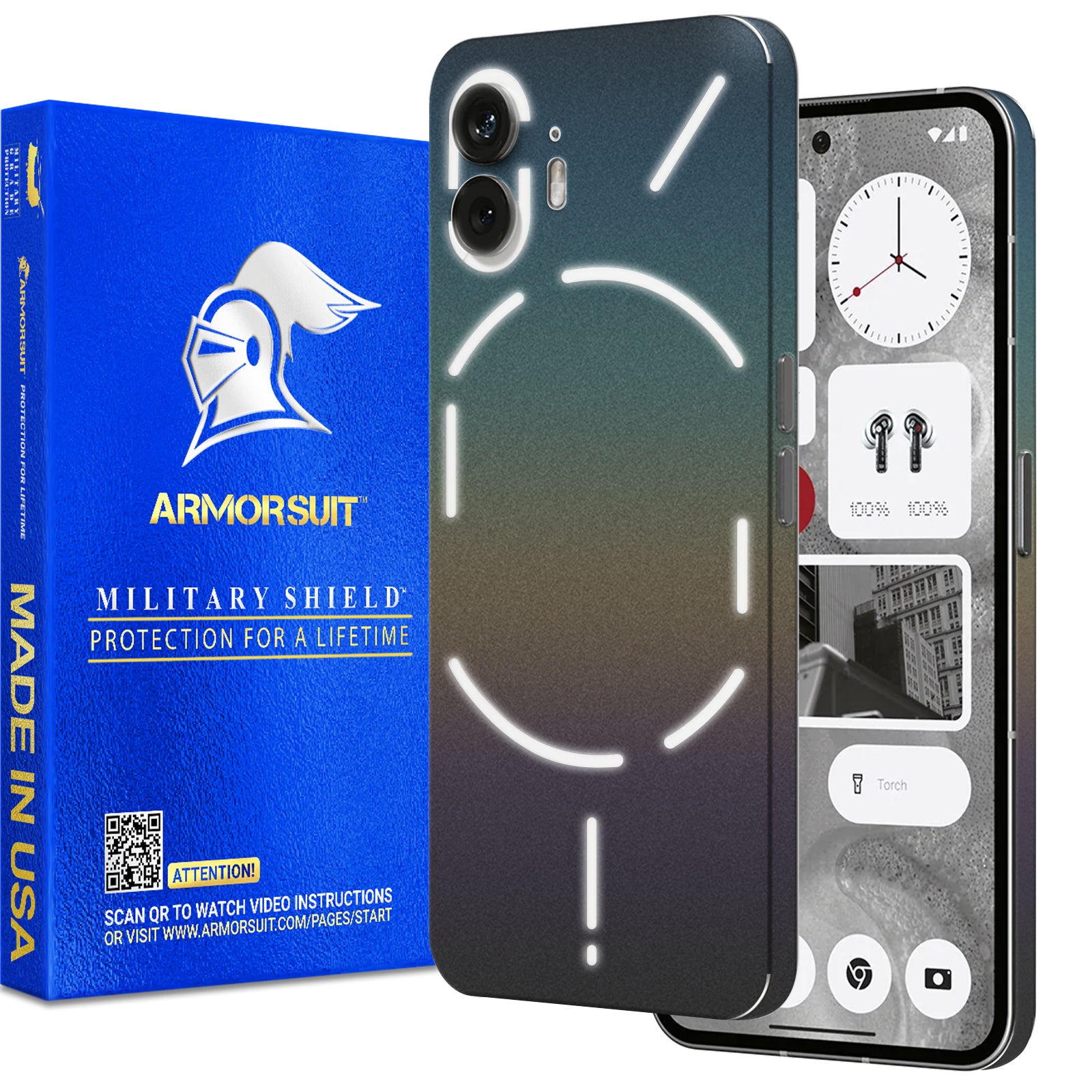 ArmorSuit MilitaryShield Vinyl Skin for Nothing Phone 2 2023