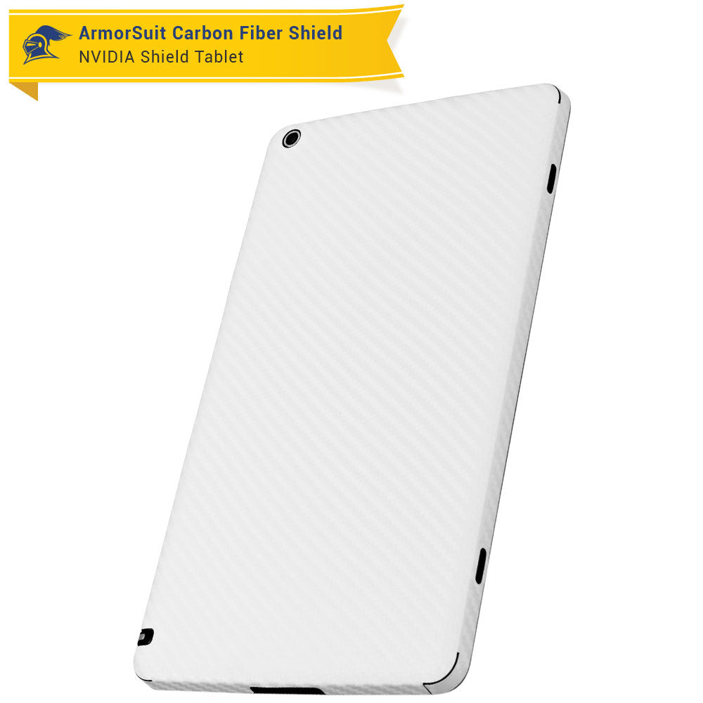 NVIDIA SHIELD Screen Protector + White Carbon Fiber Skin
