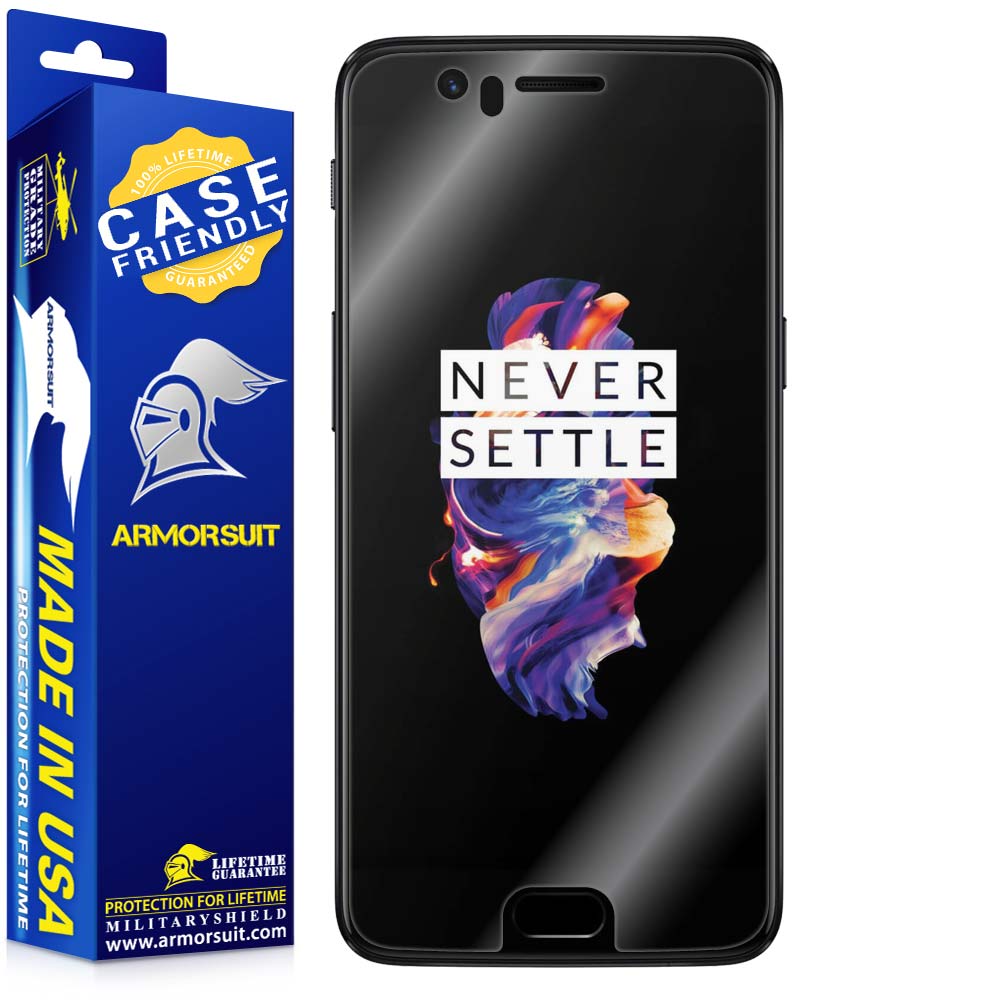 [2 Pack] OnePlus 5 Case-Friendly Screen Protector