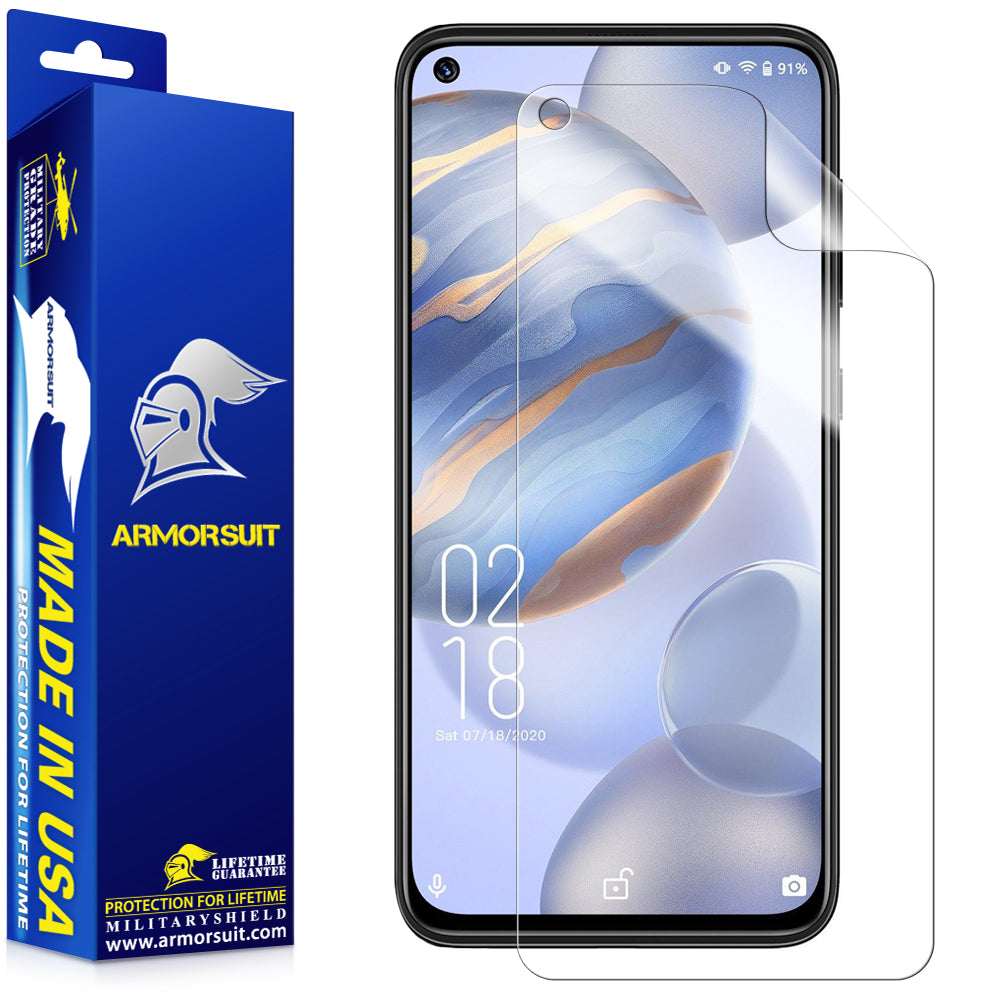 [2-Pack] ArmorSuit MilitaryShield Screen Protector Designed for Oukitel C21 (2020) Max Coverage Anti-Bubble HD Clear Film