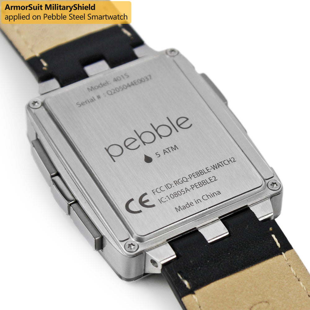 Pebble Steel Smartwatch Screen Protector + Full Body Skin Protector